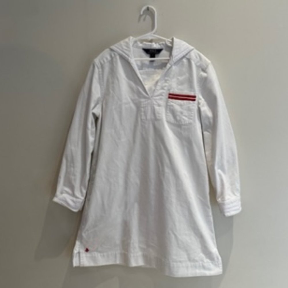 Polo Ralph Lauren Girls (10) White Sailor Dress
